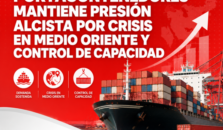 Mercado marítimo sigue bajo presión: tarifas desde Asia continúan al alza por tensión geopolítica y control de capacidad